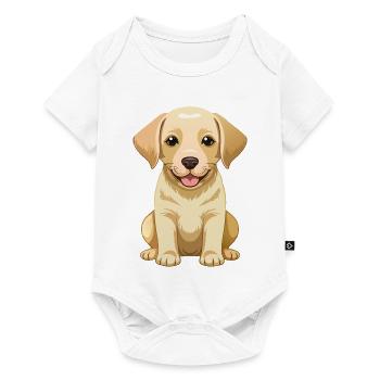 cute labrador retriever - Baby Premium short-sleeve bodysuit - white - Front