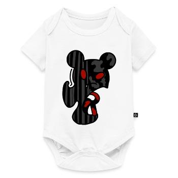 Glitch bear - Body à manches courtes Premium Bébé - blanc - Devant