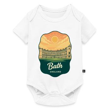 Bath Royal Crescent Retro Sunset Badge - Baby Premium short-sleeve bodysuit - white - Front