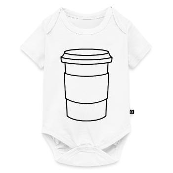Coffee cup - Baby Premium short-sleeve bodysuit - white - Front