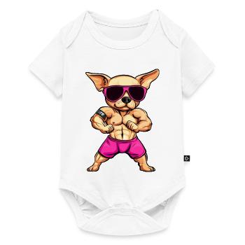 Fitness Chihuahua - Body à manches courtes Premium Bébé - blanc - Devant
