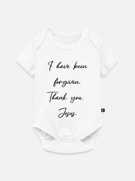 Vergebung - Danke Jesus  - Baby Premium Kurzarmbody - Weiß