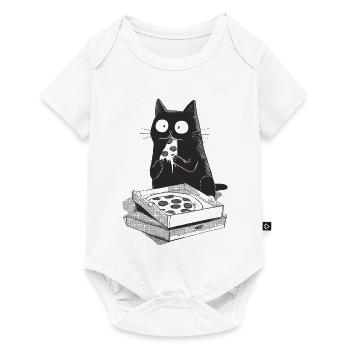 Pizza Cat - Body à manches courtes Premium Bébé - blanc - Devant