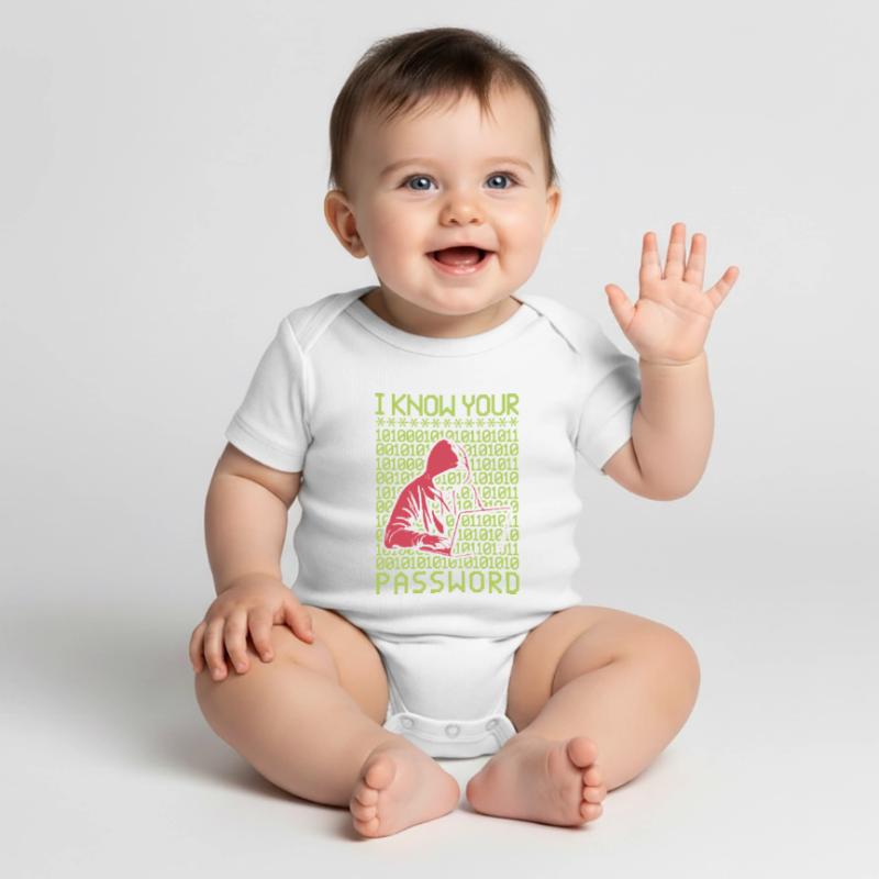 Hacker Hacker Programmeur Linux Password Hacker Body à manches courtes Premium Bébé
