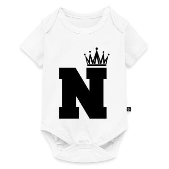 N Crown - Baby Premium short-sleeve bodysuit - white - Front