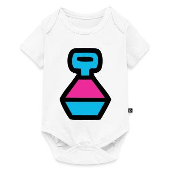 Retro Water Bottle 90s Pop Art - Baby Premium short-sleeve bodysuit - white - Front