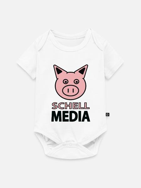 Sau Schell Media - Social Media - Baby Premium Kurzarmbody - Weiß