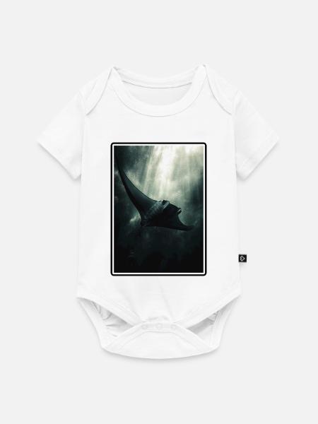 Rochen Mantarochen - Baby Premium Kurzarmbody - Weiß