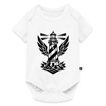 Icône de la Côte du Phare - Body à manches courtes Premium Bébé - blanc - Devant