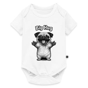 Big hug from the fat pug - Baby Premium short-sleeve bodysuit - white - Front