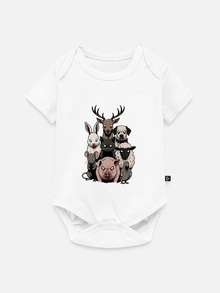 Bestien der Nacht - Baby Premium Kurzarmbody - Weiß