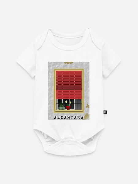 ANDALUSISCHES FENSTER - Baby Premium Kurzarmbody - Weiß