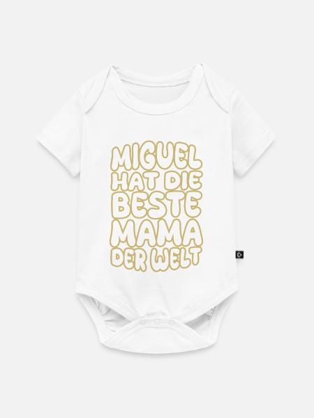 Mama Miguel - Baby Premium Kurzarmbody - Weiß