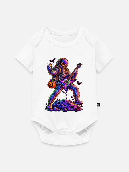 KOSMISCHER ROCKER | Trick oder Riff - Baby Premium Kurzarmbody - Weiß