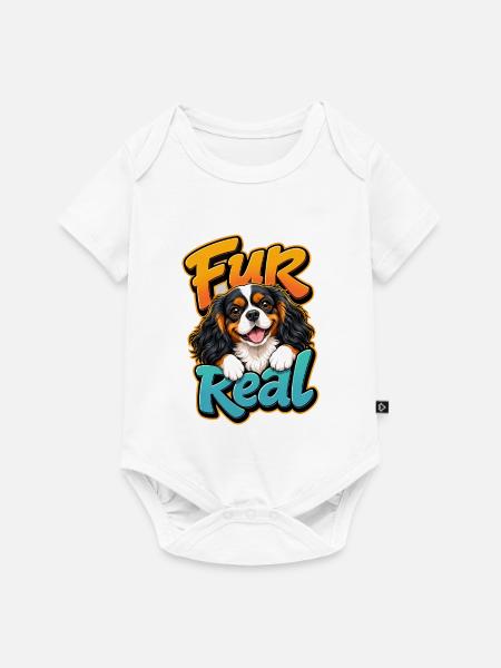Kavallerier King Charles Spaniel - Baby Premium Kurzarmbody - Weiß