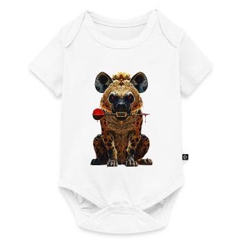 Hyaene mit Dartpfeil Darts - Baby Premium Kurzarmbody - Weiß - Vorne