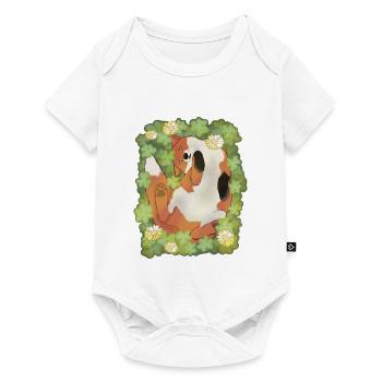 Süßer Fuchs im Kleefeld Klee Fox  - Baby Premium Kurzarmbody - Weiß - Vorne