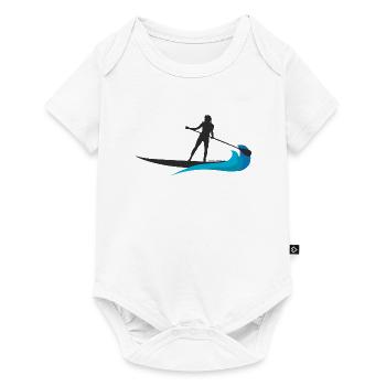 Stand up Paddle Shirt & cadeau SUP Board - Body à manches courtes Premium Bébé - blanc - Devant