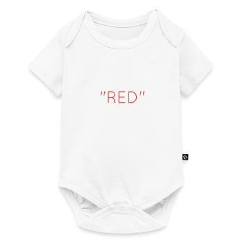 red - Baby Premium Kurzarmbody - Weiß - Vorne