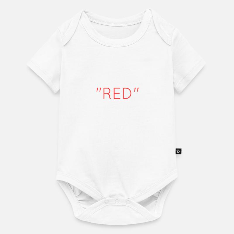 rouge - Body à manches courtes Premium Bébé - blanc