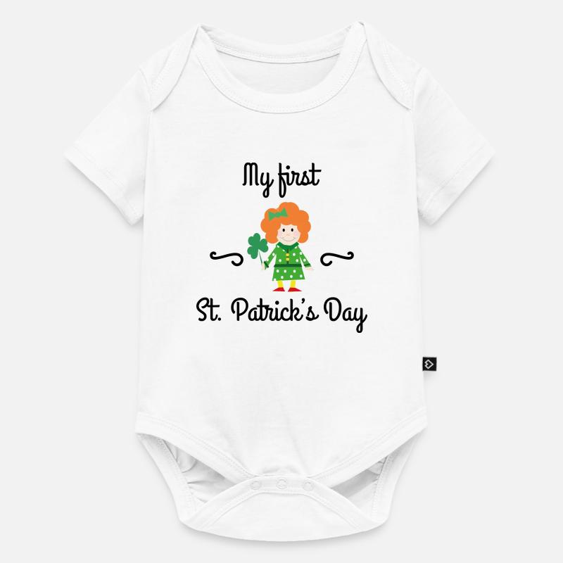 Ma première Saint-Patrick - Body à manches courtes Premium Bébé - blanc