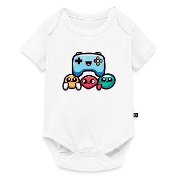 Game Controller - Baby Premium Kurzarmbody - Weiß - Vorne