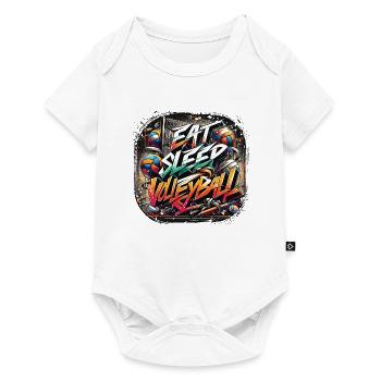 Eat Sleep Volleyball Repeat Rhythm of Life - Baby Premium short-sleeve bodysuit - white - Front