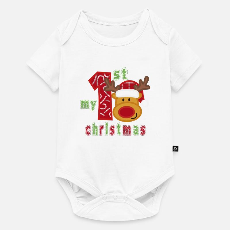 mes premiers noel - Body à manches courtes Premium Bébé - blanc