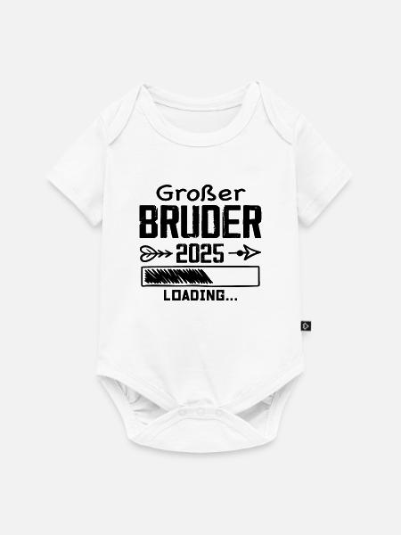 Großer Bruder 2025 - Baby Premium Kurzarmbody - Weiß