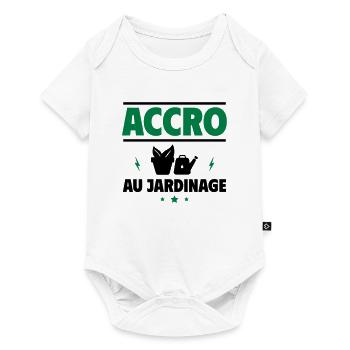 accro au jardinage - Body à manches courtes Premium Bébé - blanc - Devant