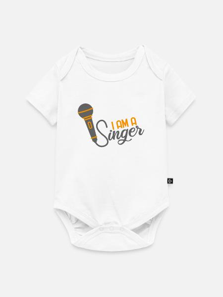 I am a singer - Baby Premium Kurzarmbody - Weiß