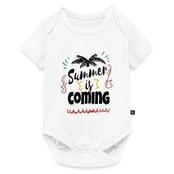 Summer is coming - Baby Premium short-sleeve bodysuit - white - Front