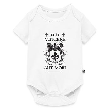 Noir Aut Vincere Aut Mori - Body à manches courtes Premium Bébé - blanc - Devant