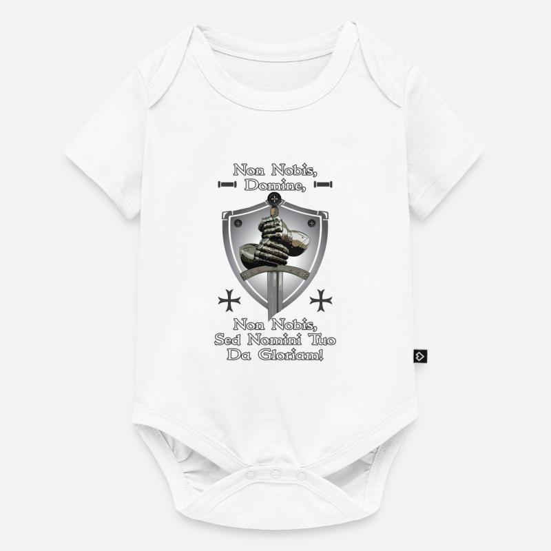 Non Nobis Sed Nomini Tuo Da Gloriam - Body à manches courtes Premium Bébé - blanc