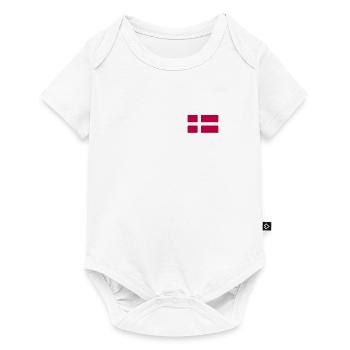 Drapeau du Danemark Drapeau du Danemark Danemark Danemark - Body à manches courtes Premium Bébé - blanc - Devant