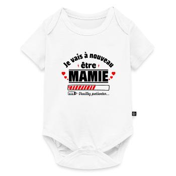 Je Vais à nouveau être Mamie,Annonce Grossesse - Body à manches courtes Premium Bébé - blanc - Devant