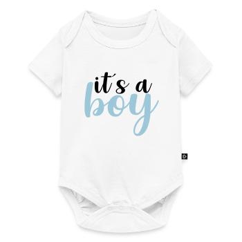 its a boy - Baby Premium Kurzarmbody - Weiß - Vorne