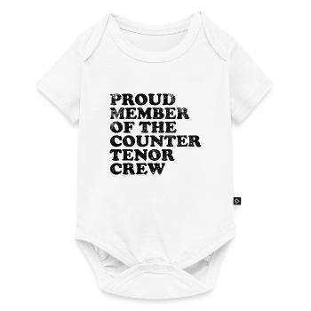 Fier membre de l’équipe Countertenor - noir - Body à manches courtes Premium Bébé - blanc - Devant