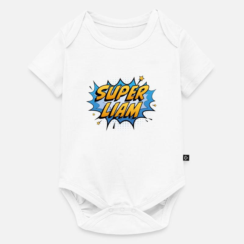 Super Liam - Baby Premium Kurzarmbody - Weiß