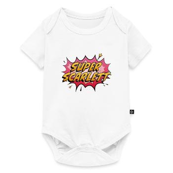 Super Scarlett - Baby Premium Kurzarmbody - Weiß - Vorne