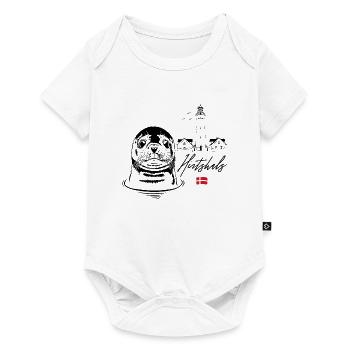 Seal Denmark Shepherd Neck Animals Holiday Wilsigns - Baby Premium short-sleeve bodysuit - white - Front