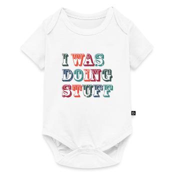 I was doing stuff vintage - Baby Premium short-sleeve bodysuit - white - Front