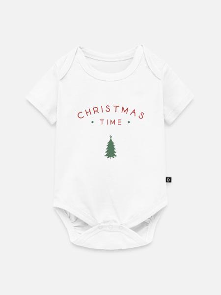 Weihnachtszeit - Baby Premium Kurzarmbody - Weiß