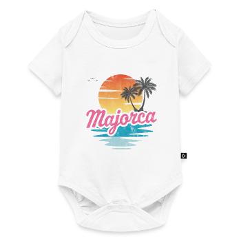 Mallorca - Baby Premium Kurzarmbody - Weiß - Vorne