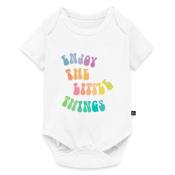 Profitez des petites choses - Idée cadeau - Cadeau - Body à manches courtes Premium Bébé - blanc - Devant