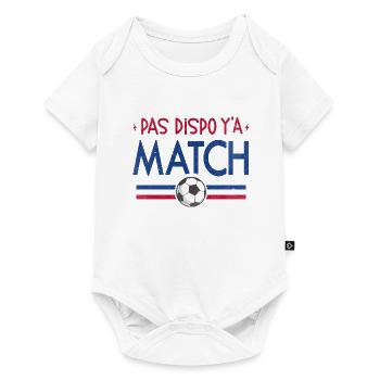 Amateur Match Football - Y'a Match - Body à manches courtes Premium Bébé - blanc - Devant