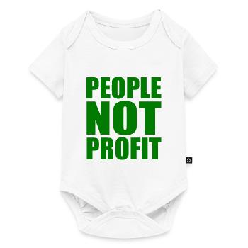 People not profit - Body à manches courtes Premium Bébé - blanc - Devant