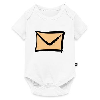 Brief / Briefumschlag Symbol. Post / E-Mail. - Baby Premium Kurzarmbody - Weiß - Vorne