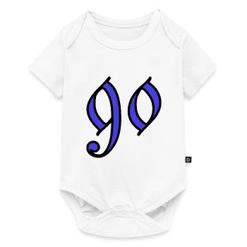 90. 90 JAHRE. 90. JAHRESTAG. 90-JÄHRIGES JUBILÄUM. - Baby Premium Kurzarmbody - Weiß - Vorne