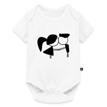 Couple Symbol Dear Man Woman - Baby Premium short-sleeve bodysuit - white - Front